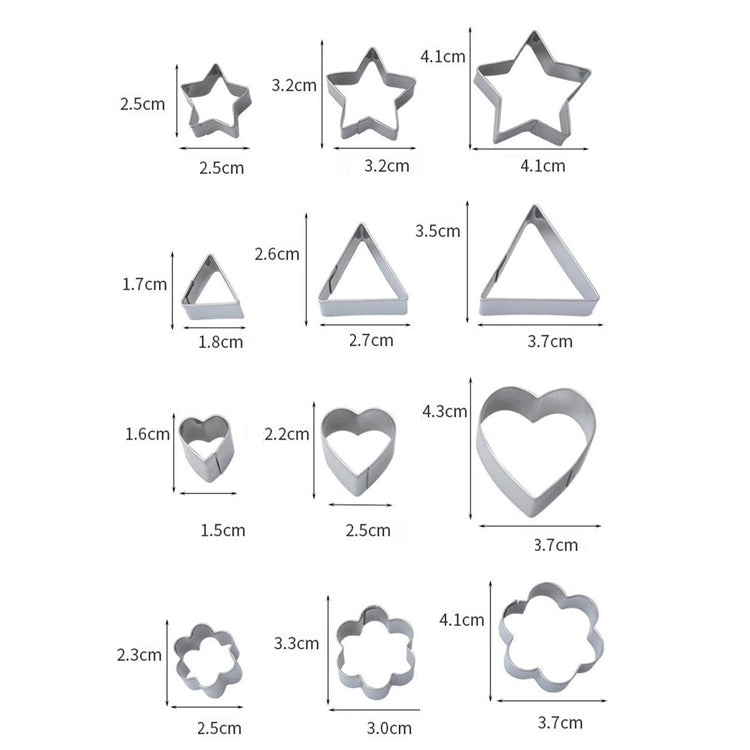 Stampo per biscotti in acciaio inossidabile, 30 PCS / Set, 27 PCS / Set