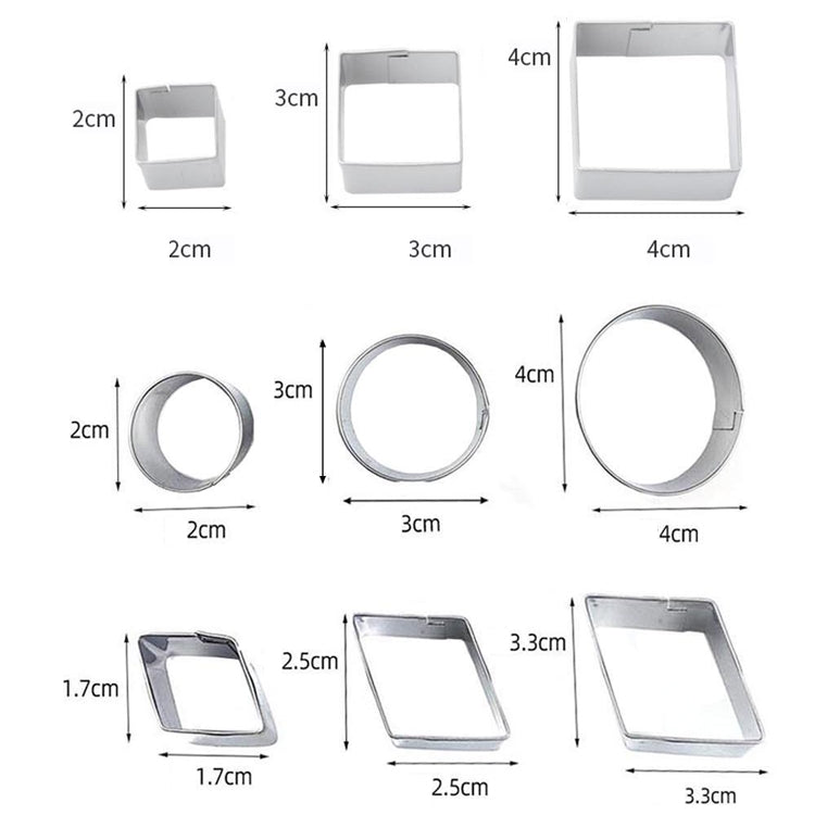 Stampo per biscotti in acciaio inossidabile, 30 PCS / Set, 27 PCS / Set