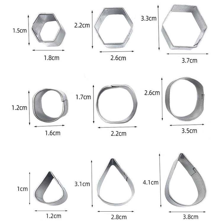 Stampo per biscotti in acciaio inossidabile, 30 PCS / Set, 27 PCS / Set