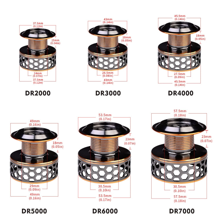 PROBEROS Ruota da pesca con ruota in filo metallico, modalità:, DR2000, DR3000, DR4000, DR5000, DR6000, DR7000