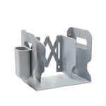Supporto per libri da scrivania pieghevole e retrattile, White, Grey, White + Pen Holder, Gray + Pen Holder