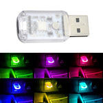 Luce d'atmosfera per interni auto USB da 3 pezzi, K6 Sound Control Single Lamp