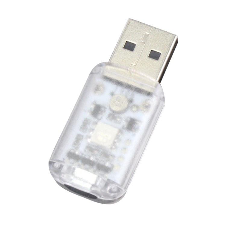 Luce d'atmosfera per interni auto USB da 3 pezzi, K6 Sound Control Single Lamp