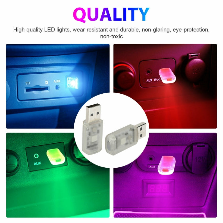 Luce d'atmosfera per interni auto USB da 3 pezzi, K6 Sound Control Single Lamp