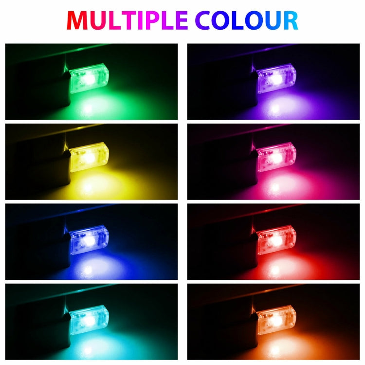 Luce d'atmosfera per interni auto USB da 3 pezzi, K6 Sound Control Single Lamp