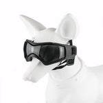 Occhiali da sole per cani con montatura morbida anti-UV per animali domestici, Red, Black