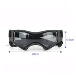 Occhiali da sole per cani con montatura morbida anti-UV per animali domestici, Red, Black