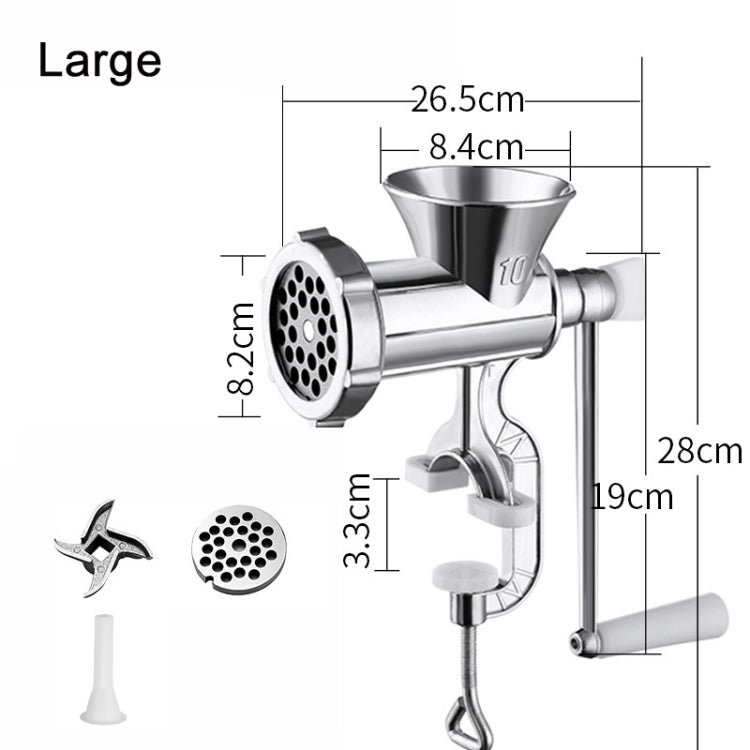 Macchina per salsicce smerigliatrice manuale per uso domestico, No. 5 Small, No. 10 Large
