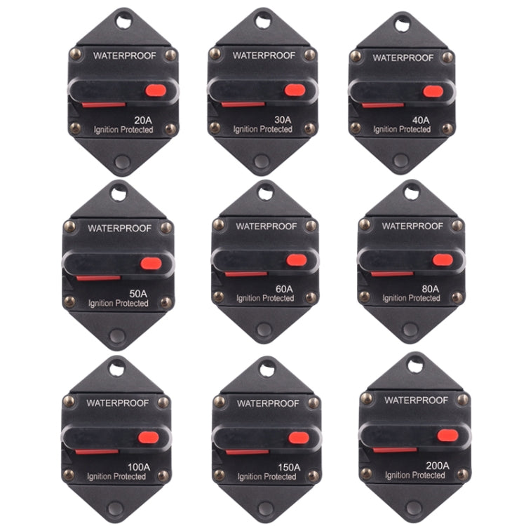 CB10 Car Audio Modificato Circuito Automatico Breakerion, 20A, 30A, 40A, 50A, 60A, 80A, 100A, 150A, 200A