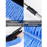 CS-365 Spazzola telescopica multifunzionale per lavaggio auto a manico lungo, Blue (Zipper Bag), Gray (Zipper Bag), Blue (OPP Bag), Gray (OPP Bag)