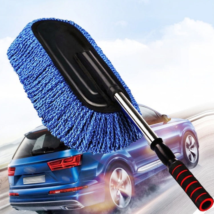 CS-365 Spazzola telescopica multifunzionale per lavaggio auto a manico lungo, Blue (Zipper Bag), Gray (Zipper Bag), Blue (OPP Bag), Gray (OPP Bag)