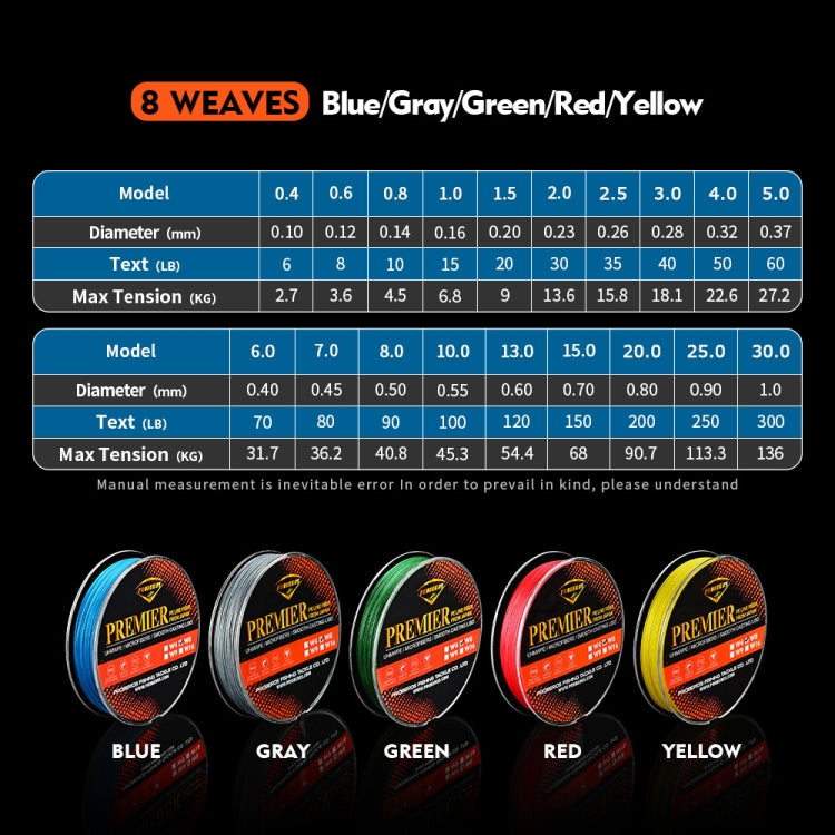 PROBEROS 8 A cura di 100M Majestic Horse Fish Line, 5.0 / 60LB, 6.0 / 70LB, 7.0 / 80LB, 10.0 / 100LB