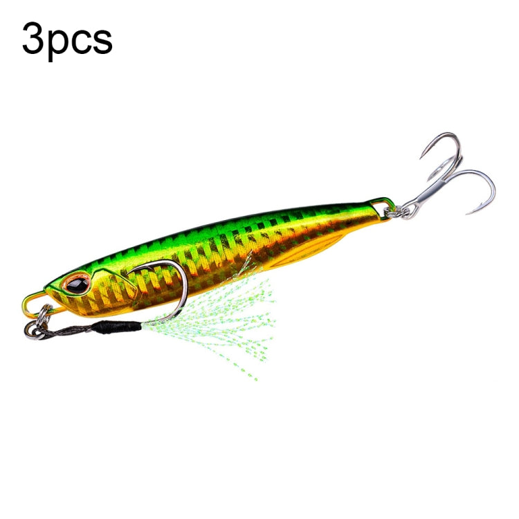 3 PZ PROBEROS LF103 Simulazione Esca per la pesca in mare in metallo, 10g, 15g, 20g