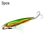 3 PZ PROBEROS LF103 Simulazione Esca per la pesca in mare in metallo, 10g, 15g, 20g