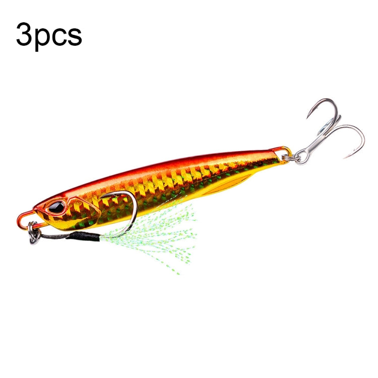 3 PZ PROBEROS LF103 Simulazione Esca per la pesca in mare in metallo, 10g, 15g, 20g