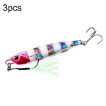 3 PZ PROBEROS LF103 Simulazione Esca per la pesca in mare in metallo, 10g, 15g, 20g