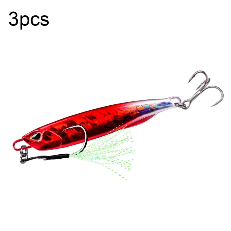 3 PZ PROBEROS LF103 Simulazione Esca per la pesca in mare in metallo, 10g, 15g, 20g