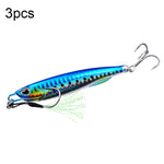 3 PZ PROBEROS LF103 Simulazione Esca per la pesca in mare in metallo, 10g, 15g, 20g