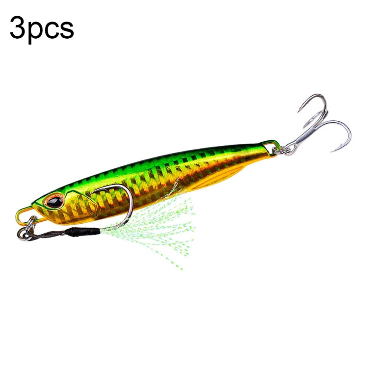 3 PZ PROBEROS LF103 Simulazione Esca per la pesca in mare in metallo, 30g, 40g, 50g