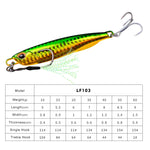 3 PZ PROBEROS LF103 Simulazione Esca per la pesca in mare in metallo, 30g, 40g, 50g