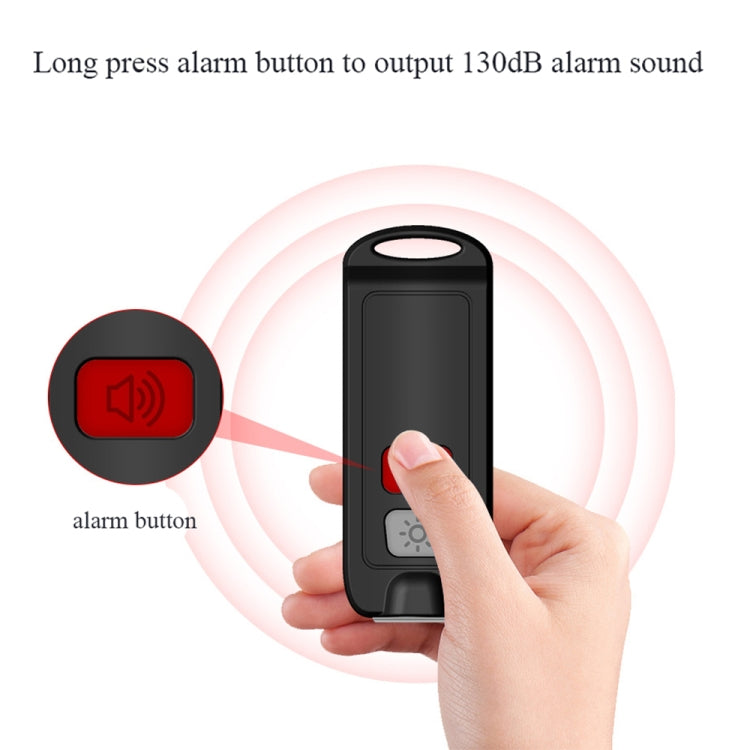 Dispositivo autodifesa ricaricabile 130 dB con luce SOS