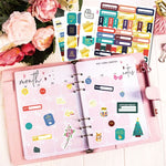 4 set tema aziendale Hot Stamping Plan Sticker Note Post, 4 Sets