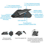 YZ06 Cuffie Bluetooth per casco con radio FM
