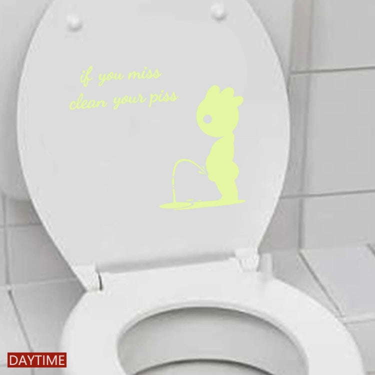 2 PZ DX396 Adesivo da parete luminoso con decorazione per toilette da bagno, DX396
