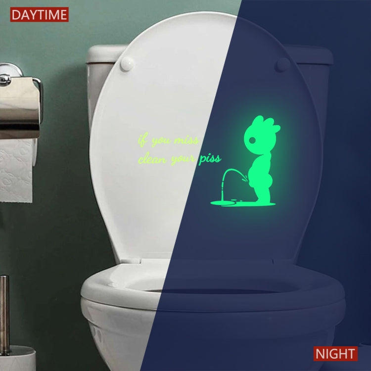 2 PZ DX396 Adesivo da parete luminoso con decorazione per toilette da bagno, DX396