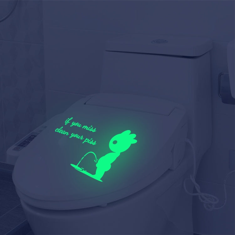 2 PZ DX396 Adesivo da parete luminoso con decorazione per toilette da bagno, DX396