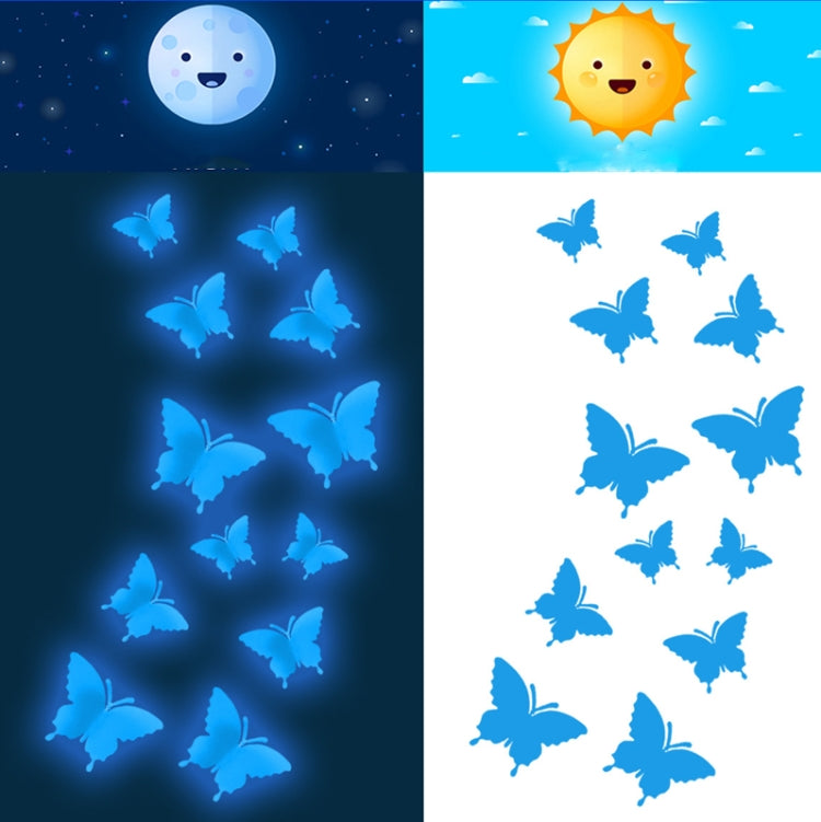 2 Imposta YG005 3D Stereo Farfalla Luminosa Wall Sticker