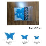 2 Imposta YG005 3D Stereo Farfalla Luminosa Wall Sticker