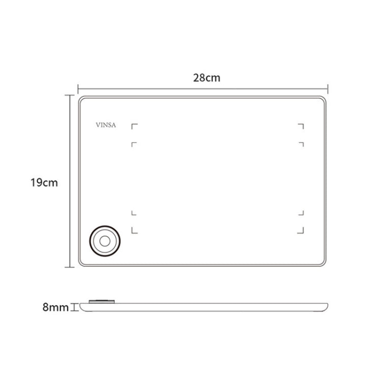 VINSA T608 tavoletta grafica compatibile smartphone