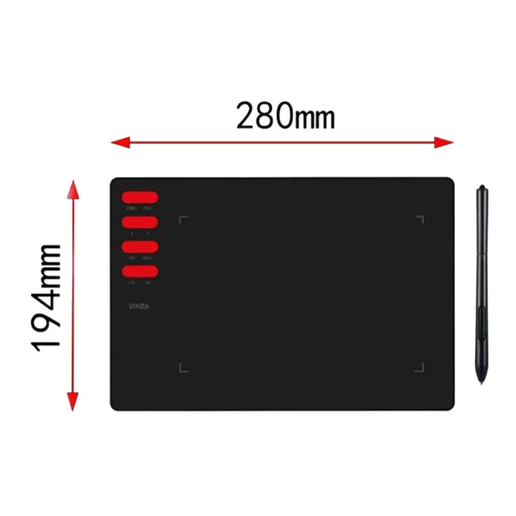 Tavola da disegno digitale VINSA T505 USB 8192 livelli
