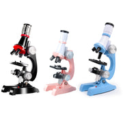 Giocattoli educativi per bambini con microscopio HD 1200 volte, Black, Pink, Light Blue