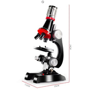 Giocattoli educativi per bambini con microscopio HD 1200 volte, Black, Pink, Light Blue