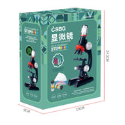 Giocattoli educativi per bambini con microscopio HD 1200 volte, Black, Pink, Light Blue