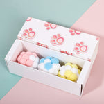 CT0115 Giocattolo divertente per gatti con palla di peluche colorata Macaron, 3 PCS, 6 PCS