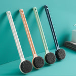 Spazzola da doccia per capelli morbidi a manico lungo da 2 pezzi, Mint Green, Cherry Pink, Ocean Blue, Ivory White