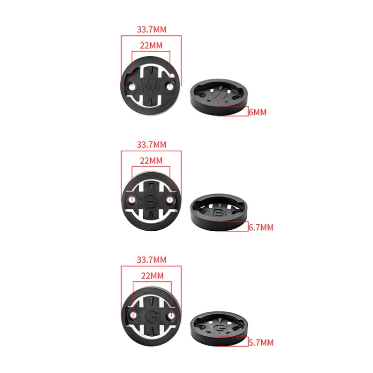Sedile di conversione cronometro per bici da strada da 3 pezzi, For Garmin, For Bryton, For Wahoo