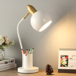Lampada LED da scrivania con portapenne e luce tricolore