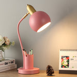 Lampada LED da scrivania con portapenne e luce tricolore