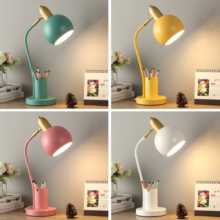 Lampada LED da scrivania con portapenne e luce tricolore