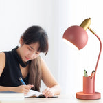 Lampada LED da scrivania con portapenne e luce tricolore