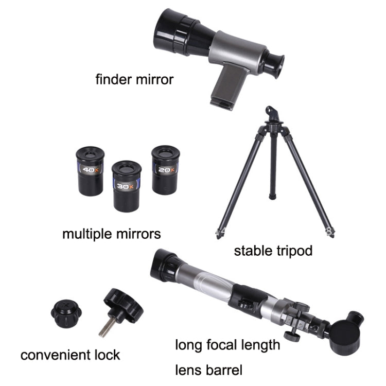 Telescopio astronomico C2130 20X-40X HD con oculare multiplo, C2130