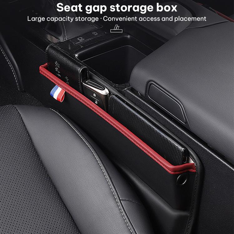 SUSISUN 049 Scatola portaoggetti multifunzionale con fessura per seggiolino auto, Black, Brown, Wine Red, Beige, Black (One Pair), Brown (One Pair), Wine Red (One Pair), Beige (One Pair)