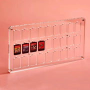 Scatola di immagazzinaggio per carte da gioco magnetiche in cristallo trasparente per interruttore, 9 Grid, 14 Grid, 27 Grid
