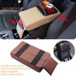 Scatola del bracciolo dell'auto Maggiore supporto con portabicchieri per sedile posteriore, Beige, Black, Brown
