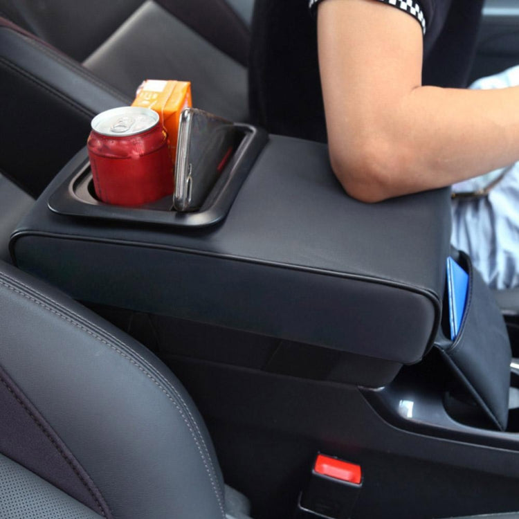 Scatola del bracciolo dell'auto Maggiore supporto con portabicchieri per sedile posteriore, Beige, Black, Brown