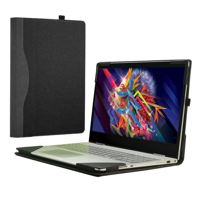 Custodia protettiva per laptop in pelle PU per HP Envy X360 15-BP / CN / DR / DS, Blue, Black, Wine Red